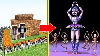 BALLORA FNAF Tấn Công Nhà Được Bảo vệ Bởi bqThanh và Ốc Trong Minecraft