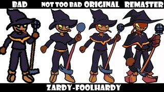 Zardy FoolHardy Bad, Not To Bad, Original, & Remaster | FNF MOD