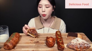 Món Hàn : Thưởng thức các món bánh ngọt siêu ngon 3 #mukbang