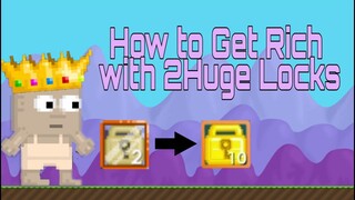 Growtopia How to get rich with 2HL (Good for Starter)