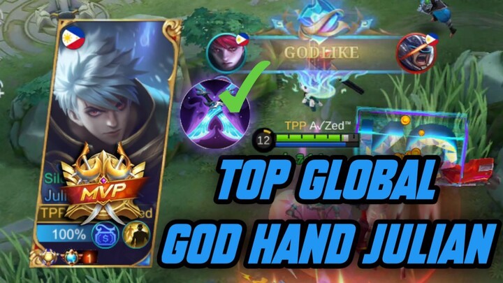 Julian God Hand Fast Gameplay Top 1 Global Gameplay Build - Mobile Legends