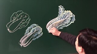 Easy Drawings On The School Board | Chinese Cabbages