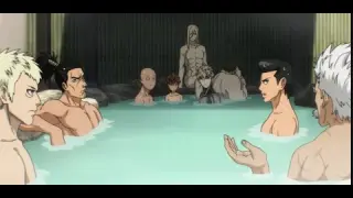 Saitama went to hot springs with other S class heroes, silver fang vs saitama (English Dub)