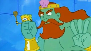 SpongeBob SquarePants: A golden spatula becomes a god-level sponge comparable to Thor's hammer