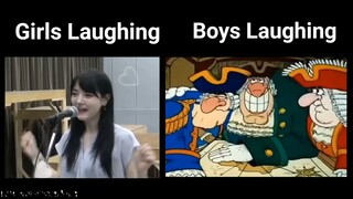 Girls Laughing vs Boys Laughing part 2