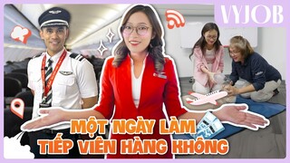 Một ngày của Phi công và Tiếp viên Hàng Không | Cabin Crew and Pilot life VyJob