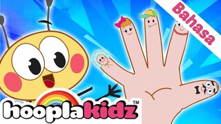 Lebah Jari Keluarga | Bee Finger Family In Bahasa | Lagu Anak | HooplaKidz Bahasa