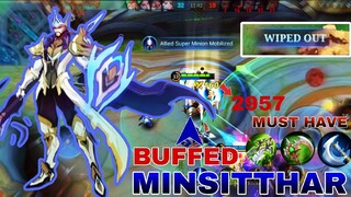 MINSITTHAR TIME HAS FINALLY COME I MINSITTHAR META MUST HAVE BUILD..MLBB🔥