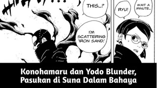 Konohamaru dan Yodo Blunder, Pasukan Di Suna Dalam Bahaya! Spoiler Manga Boruto TBV Chapter 18 part2