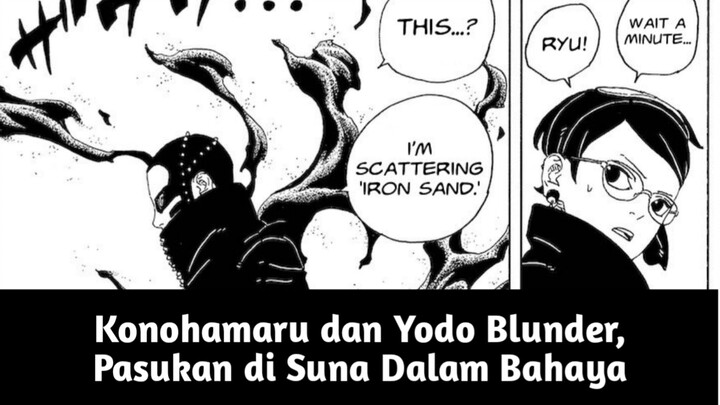 Konohamaru dan Yodo Blunder, Pasukan Di Suna Dalam Bahaya! Spoiler Manga Boruto TBV Chapter 18 part2