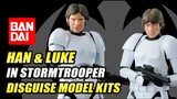 UNBOXING - Bandai Star Wars Han and Luke in Stormtrooper Disguise Model Kits