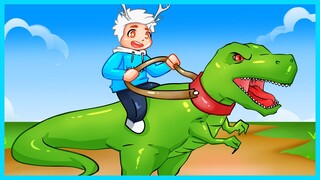 NAIK DINOSAURUS YANG KECIL VS YANG BESAR BANGET! HANCURKAN KOTA