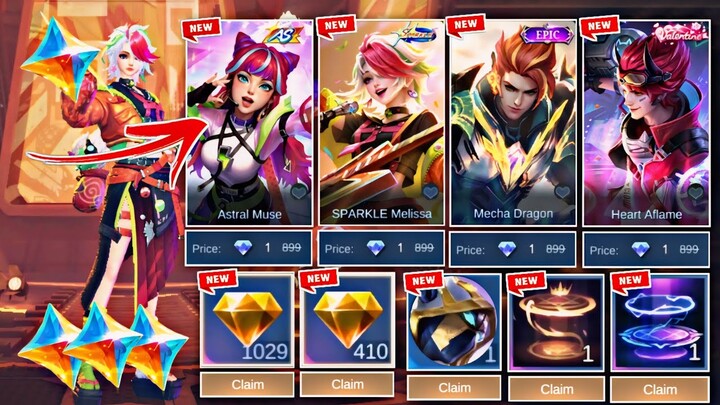 NEW ALL STAR EVENT 2024! GET ALL SKIN AND EPIC RECALLS FOR ONLY 1 DIAMONDS + PROMO DIAMONDS! | MLBB