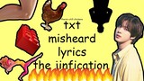 TXT misheard lyrics part 3 (the jinfication)