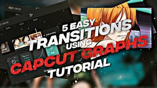 Capcut tutorial - 5 easy Transitions /Animations using capcut graphs