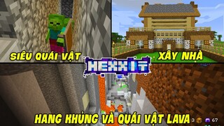 MINECRAFT HEXXIT 1.12 - TẬP 1 | XÂY NHÀ 2 TẦNG, SIÊU QUÁI VẬT VÀ HANG ĐỘNG KHỔNG LỒ