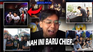 Momen Bang Upi ngeliat foto lamanya di Facebook saat masih menjadi Chief dan sekolah DJ