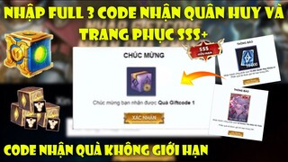 Liên Quân | Cách Nhập 3 Giftcode Nhận Quân Huy Và Skin Trang Phục Hiếm Miễn Phí Từ Sự Kiện