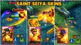 SAINT SEIYA SKINS GAMEPLAY AND EXORCISTS SKINS INTRO MOBILE LEGENDS