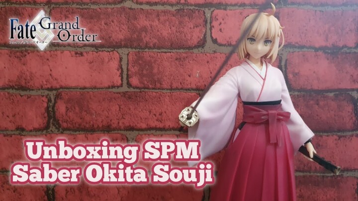 Unboxing SPM Saber Okita Souji Sega Prize Review | Fate Grand Order Figure (Indonesia)