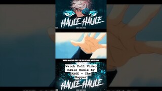 Gojo Rap • Haule Haule by RAGE - The Rapper #anime #naruto #jjk #jujutsukaisen #gojo #shorts #music