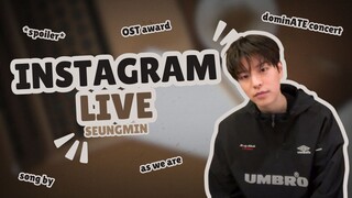 [ENGSUB] Seungmin Instagram Live 23.11.24