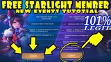 New Events|Free Starlight Member In Mobile Legends