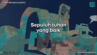 Puisi Sepuluh Tuhan Yang Baik | Puisi Beritabaru.co