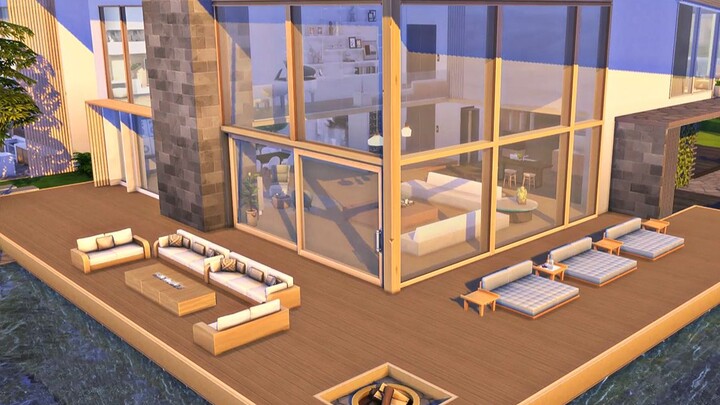 [The Sims 4] "Rumah tunggal" desainer interior dilengkapi dengan lift dengan lima kamar tidur dan de