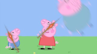 Bố Heo: Con đang ngã, đỡ lấy con đi! Peppa Pig: Hãy yên tâm bạn sẽ được an toàn