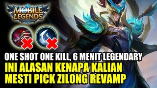 17 KILL TANPA MATI ZILONG REVAMP IS MONSTER | BUILD ZILONG PALING SAKIT 1X TUSUK MATI