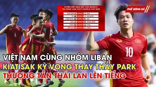 LỄ BỐC THĂM VÒNG LOẠI 3 WORLD CUP 2022, VIỆT NAM CÙNG NHÓM LIBAN. KIATISAK KÌ VỌNG THAY HLV PARK