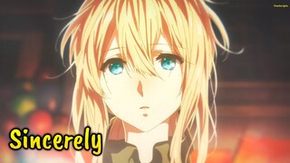 『Lyrics AMV』 Violet Evergarden OP Full 「Sincerely - TRUE」