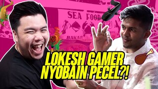 YOUTUBER INDIA NYOBAIN PECEL AYAM PERTAMA KALI ft @LOKESHGAMER