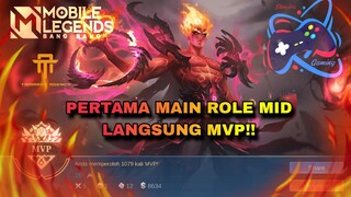 PERTAMA NGELANE MID,LANGSUNG MVP!!