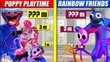 Poppy Playtime and Rainbow Friends Size Comparison | SPORE
