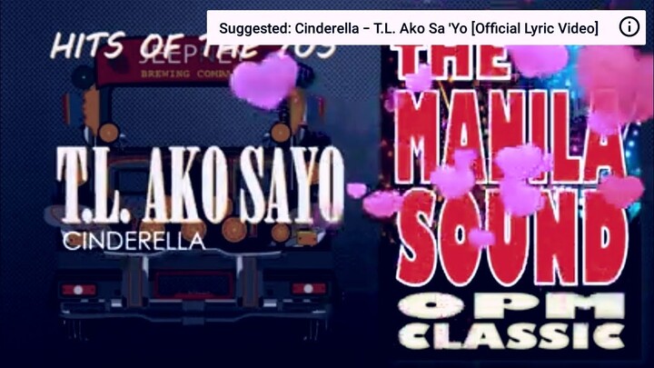 T.L. AKO SAYO - LYRIC VIDEO - The Best of Manila Sound ClassIc OPM