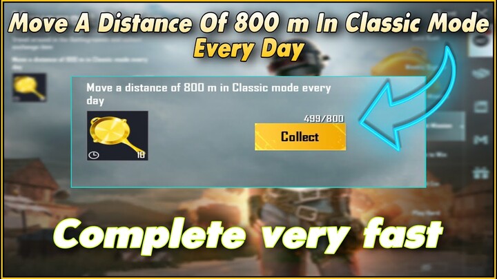 OMG ! 😱 Move A Distance Of 800 m In Classic Mode Every Day | Movement Mission