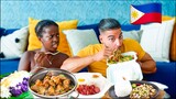 Trying FILIPINO FOOD for the FIRST TIME! *shocking*