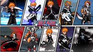 Ichigo All Forms & Ultimate Attacks: from Bleach Mugen V6 - MUGEN