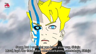 Boruto Otsutsuki Mode dan Naruto cyborg Ashura bekerjasama | Boruto Two Blue Vortex 686