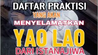 Daftar praktisi yang akan menyelamatkan Yao Lao dari istana jiwa