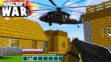 this Minecraft Bandit PARACHUTED into our MILITARY AREA! (Minecraft War #33)