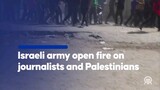 Israeli army opens fire on moving journalists and Palestinians during humanitarian pause