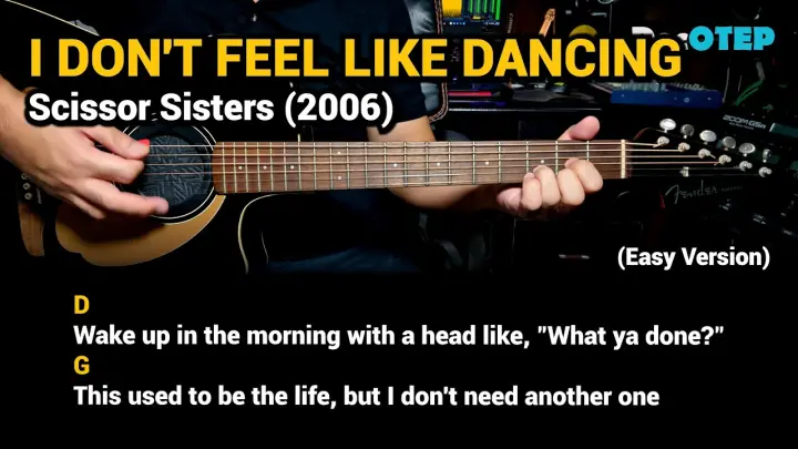 I Don't Feel Like Dancin' - Scissor Sisters (2006) - Easy Guitar Chords Tutorial with Lyrics
