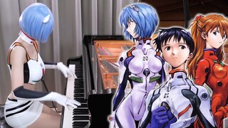 Have you heard the piano performance of the lyrical version of "The Cruel Angel's Action Program"? | EVA | Ru's Piano | Ayanami Racing Suit Ver.