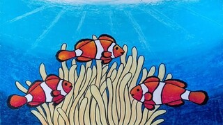 Cara menggambar ikan nemo || Menggambar ikan hias || Menggambar ikan di laut