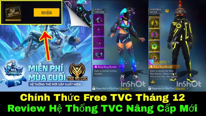 Chính Thức Xác Nhận Free TVC Tháng 12,Review Hệ Thống TVC Nâng Cấp Mới