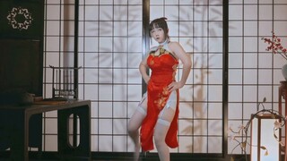 [Tadpole] [Rouge] White silk cheongsam Cheshire cat, a touch of rouge bites the cat