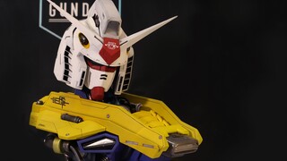 【不测评08】机动战士高达40周年 后篇（1/35 劣质原子灰RX-78-2头雕制作）